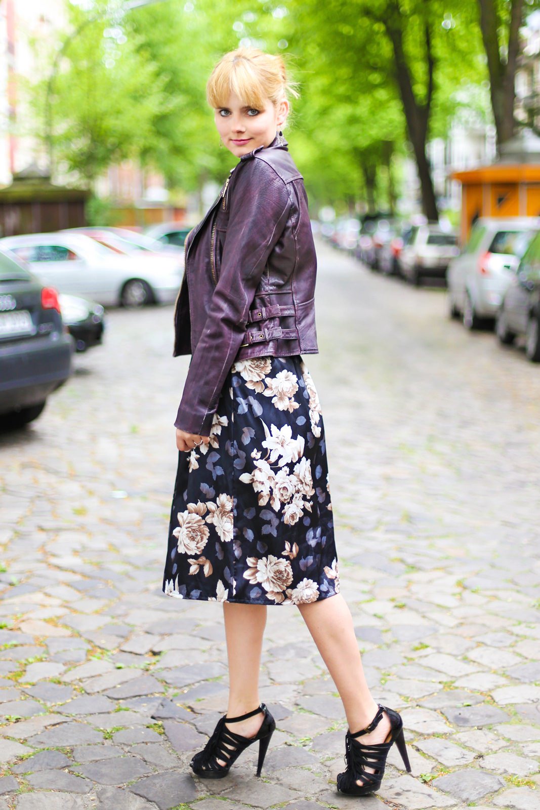 Des Belles Choses_Outfit Midi Skirt_Flower Print 3