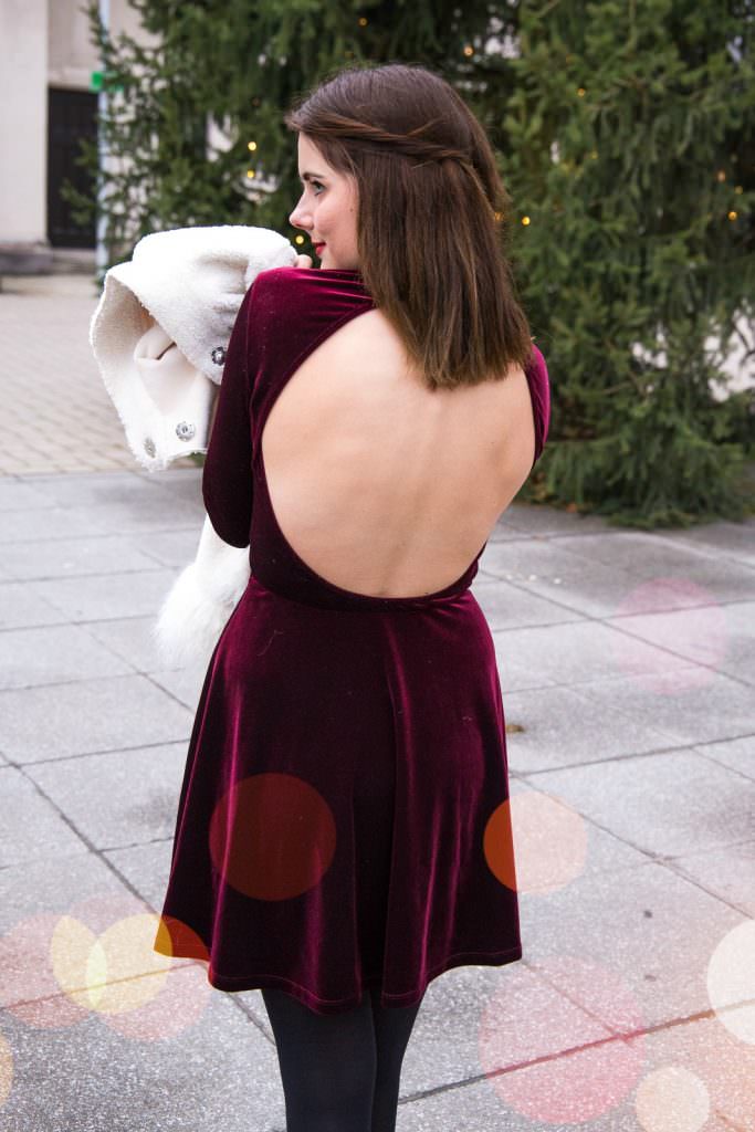 Get ready with me: Samtkleid als Weihnachts-Outfit 2016