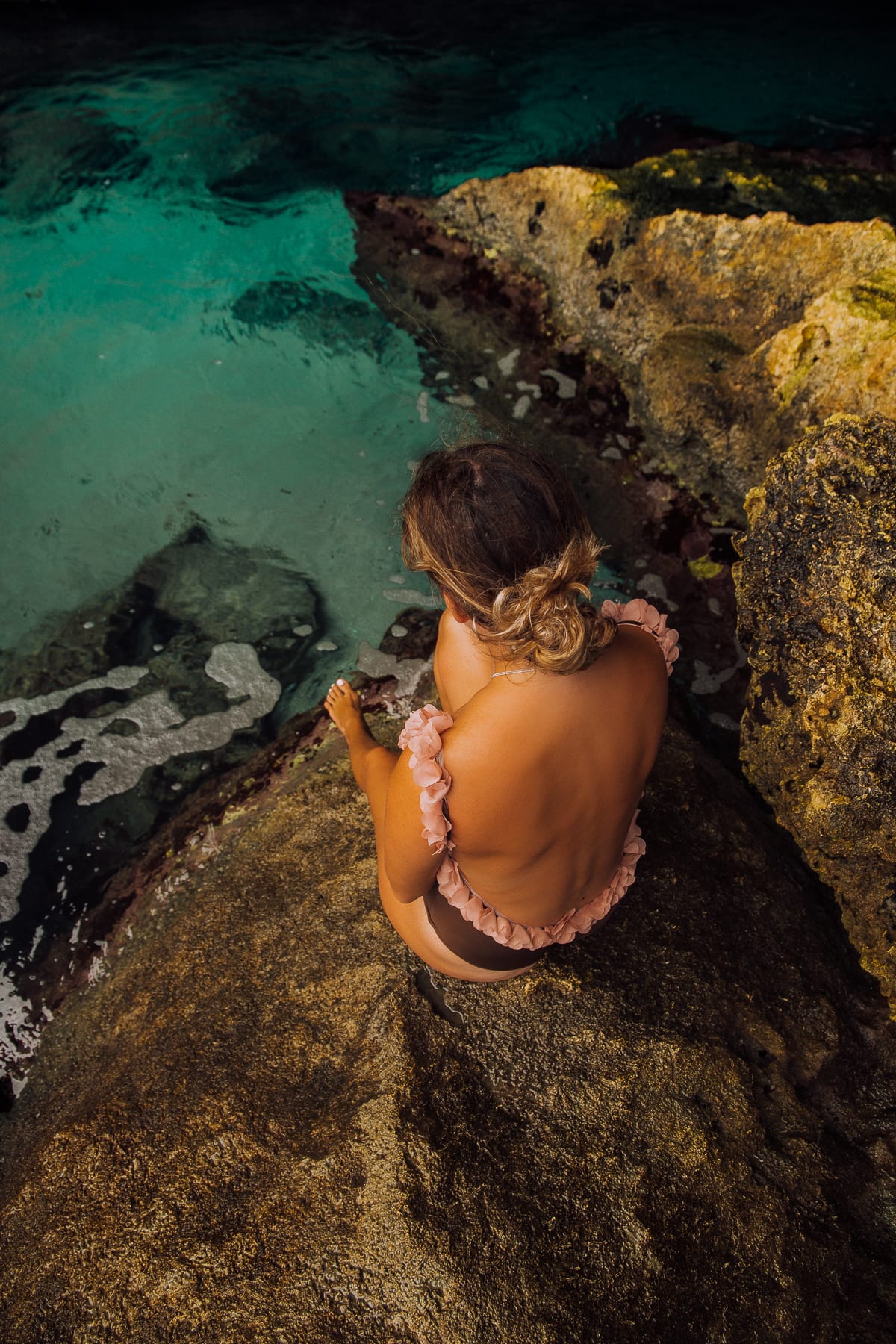 Conchi Natural Pool auf Aruba an der Nordküste der Karibikinsel