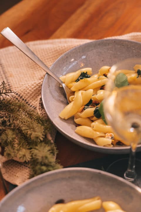 Rezept mit Fourme d’Ambert - Nudeln mit Blauschimmelkäse